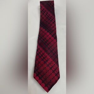 Stafford Burgundy and Black Patterned Tie